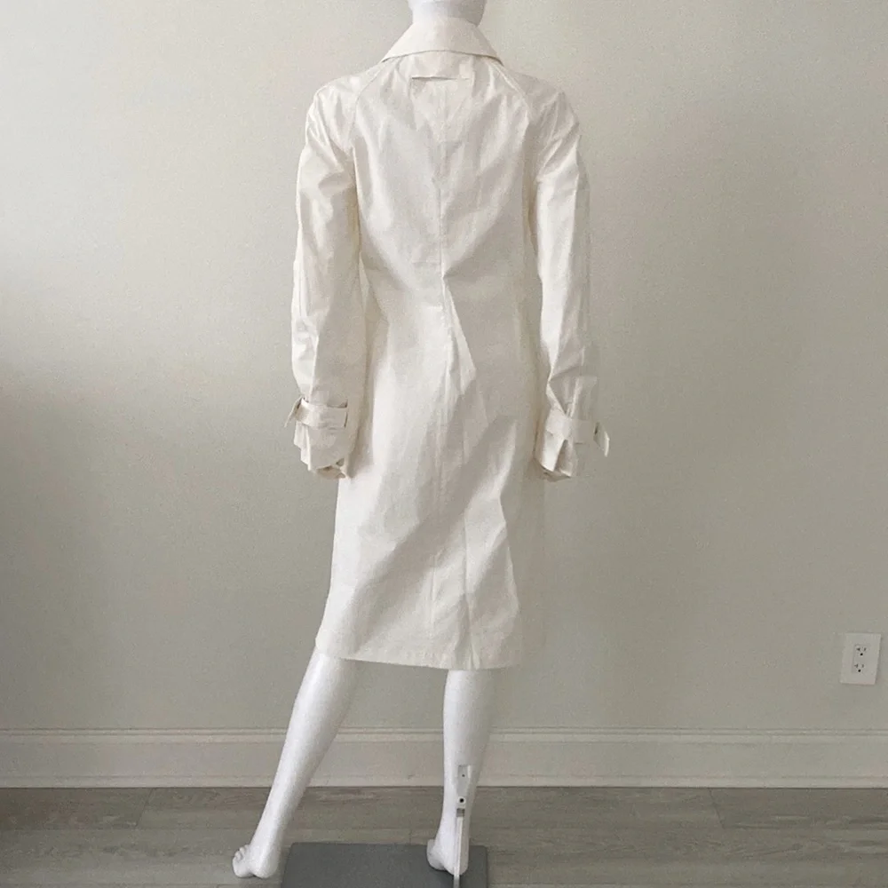 BOTTEGA VENETA MIDI SHIRT WOMEN'S LONG SLEEVE DRESS WHITE NEW - Picture 13 of 15